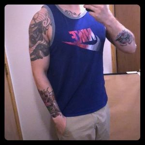 Nike blue tank top sz xl